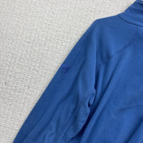 Mountain Hardwear Blue Polartec Fleece 1/2 Zip Jacket Men M Outdoor Hiking Read - Picture 12 of 15